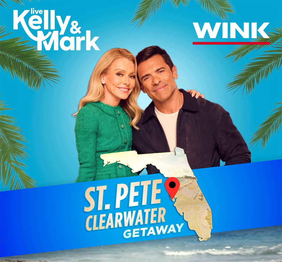 Kelly and Mark’s St. Pete Clearwater Getaway: win two VIP seats at Live’s remote show and Fun Bus transportation